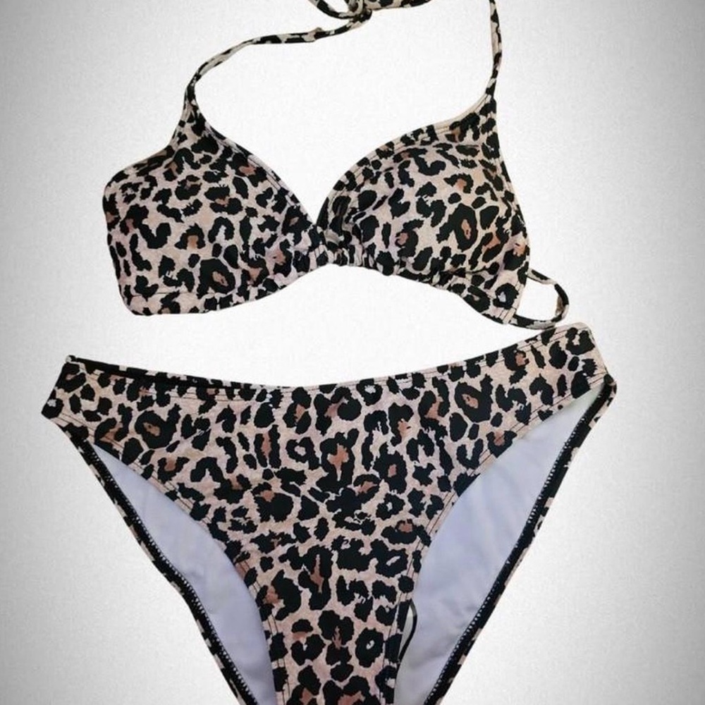 Leopard Print Bikini Set